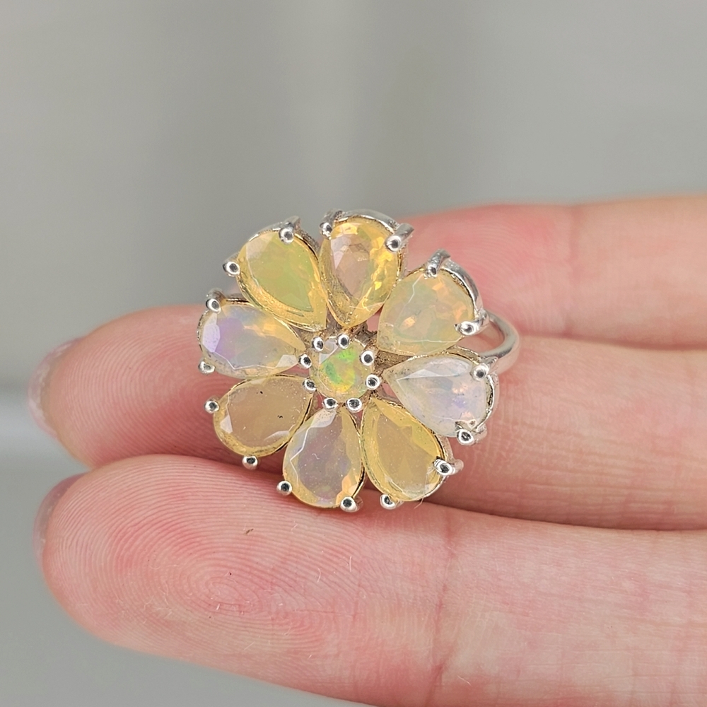 Real Ethiopian Opal ring 925